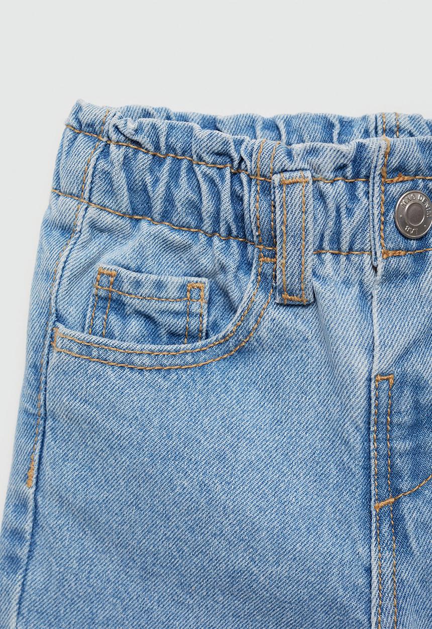 MANGO - Jeans paperbag - open blue