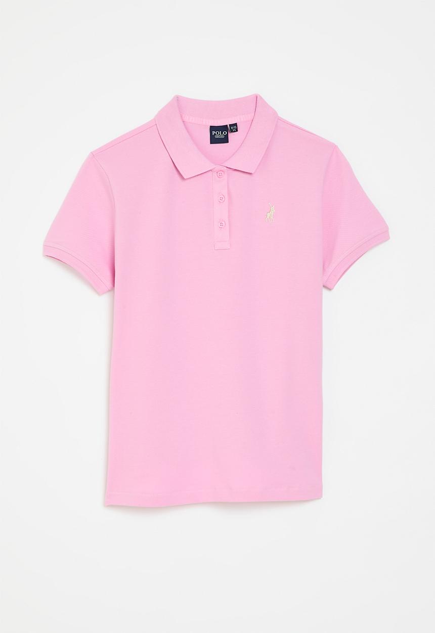 POLO - Girls nina short sleeve golfer - orchid pink