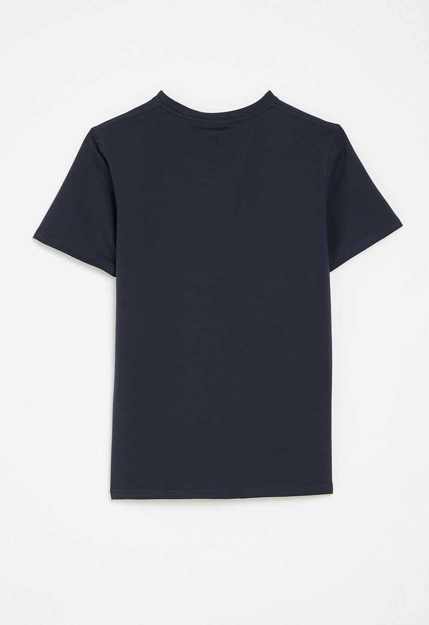 SOVIET - Boys v-neck fashion tee - navy