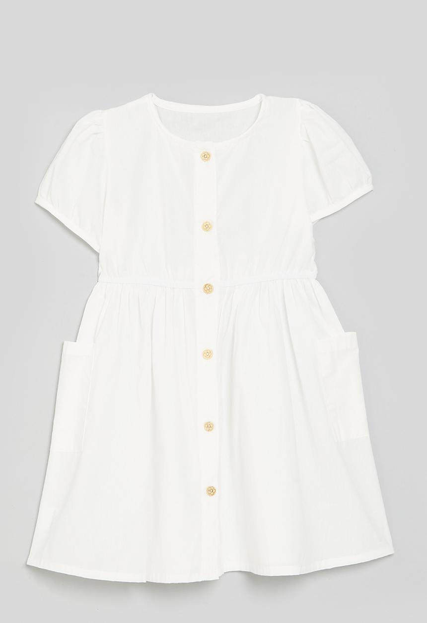 Pop Candy - Button down dress - white