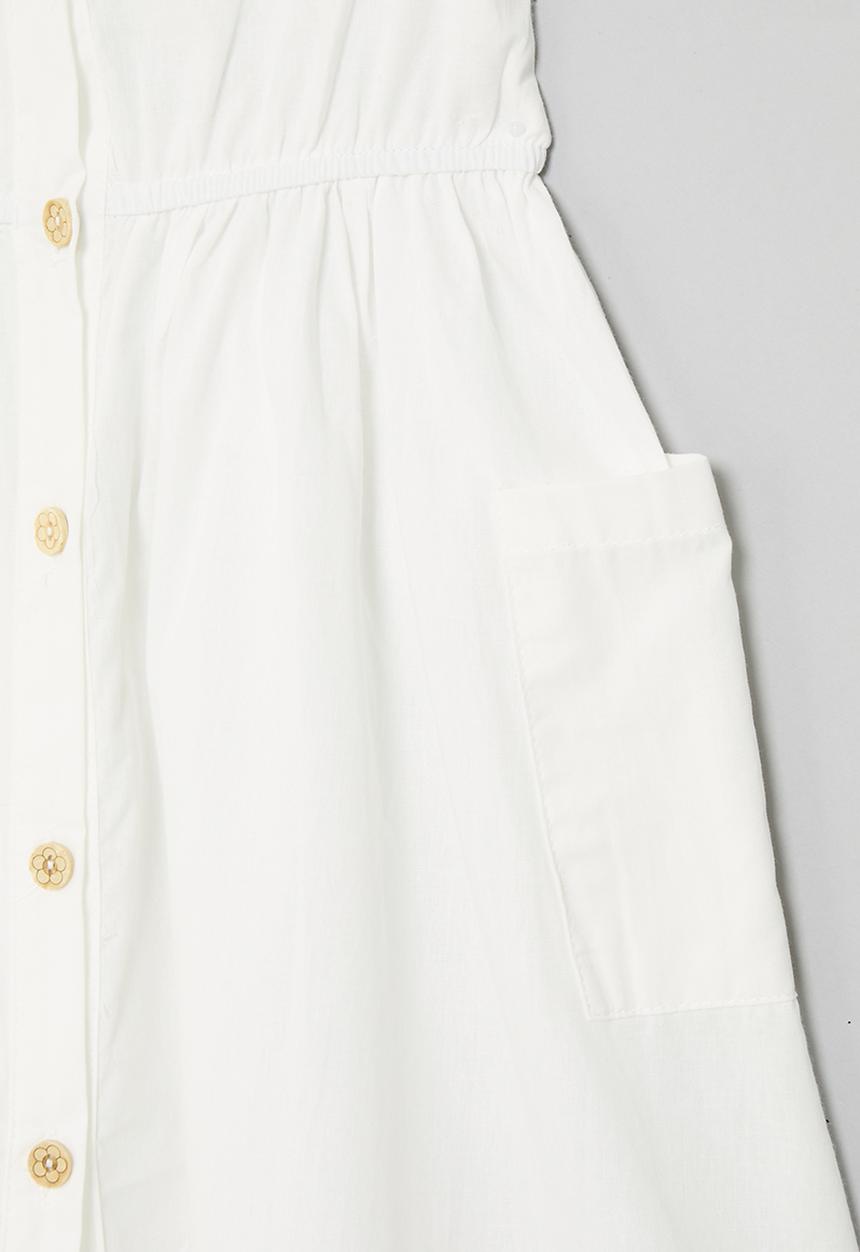Pop Candy - Button down dress - white