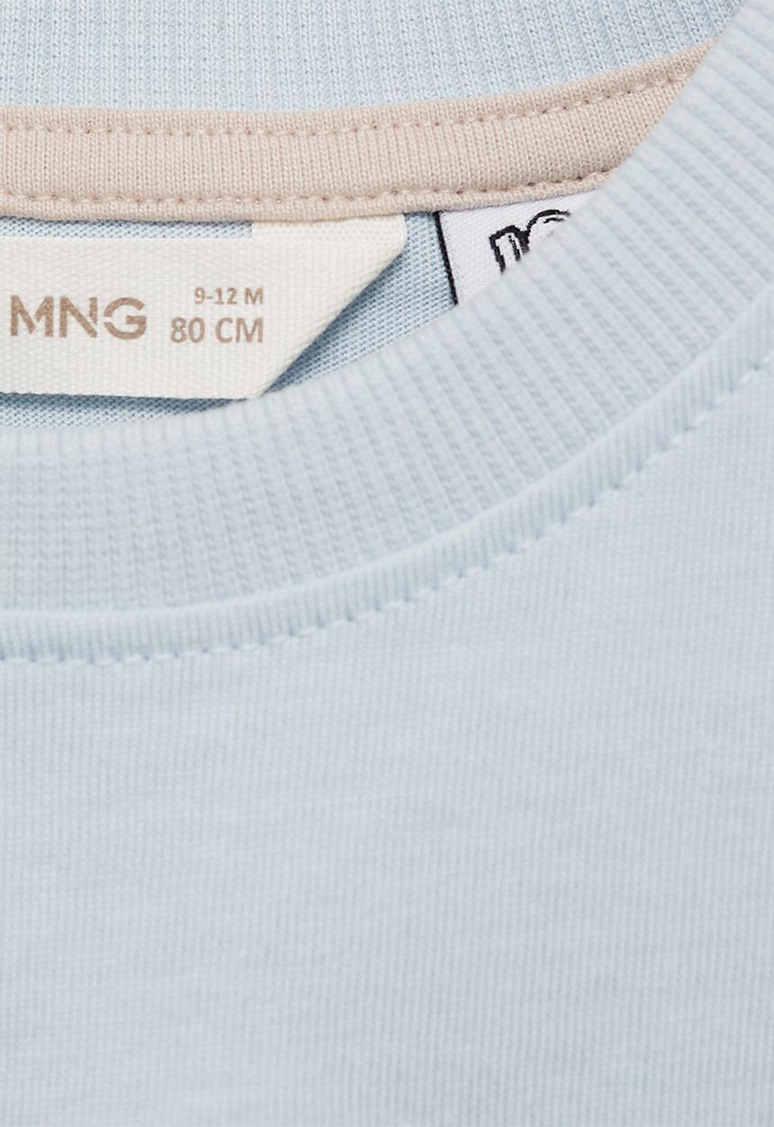 MANGO - T-shirt basklt - light/pastel blue