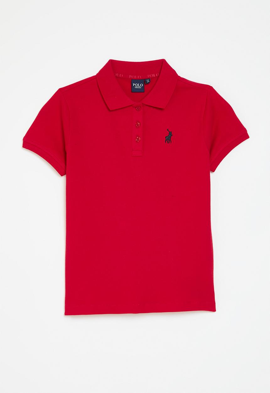 POLO - Girls nina short sleeve golfer - red
