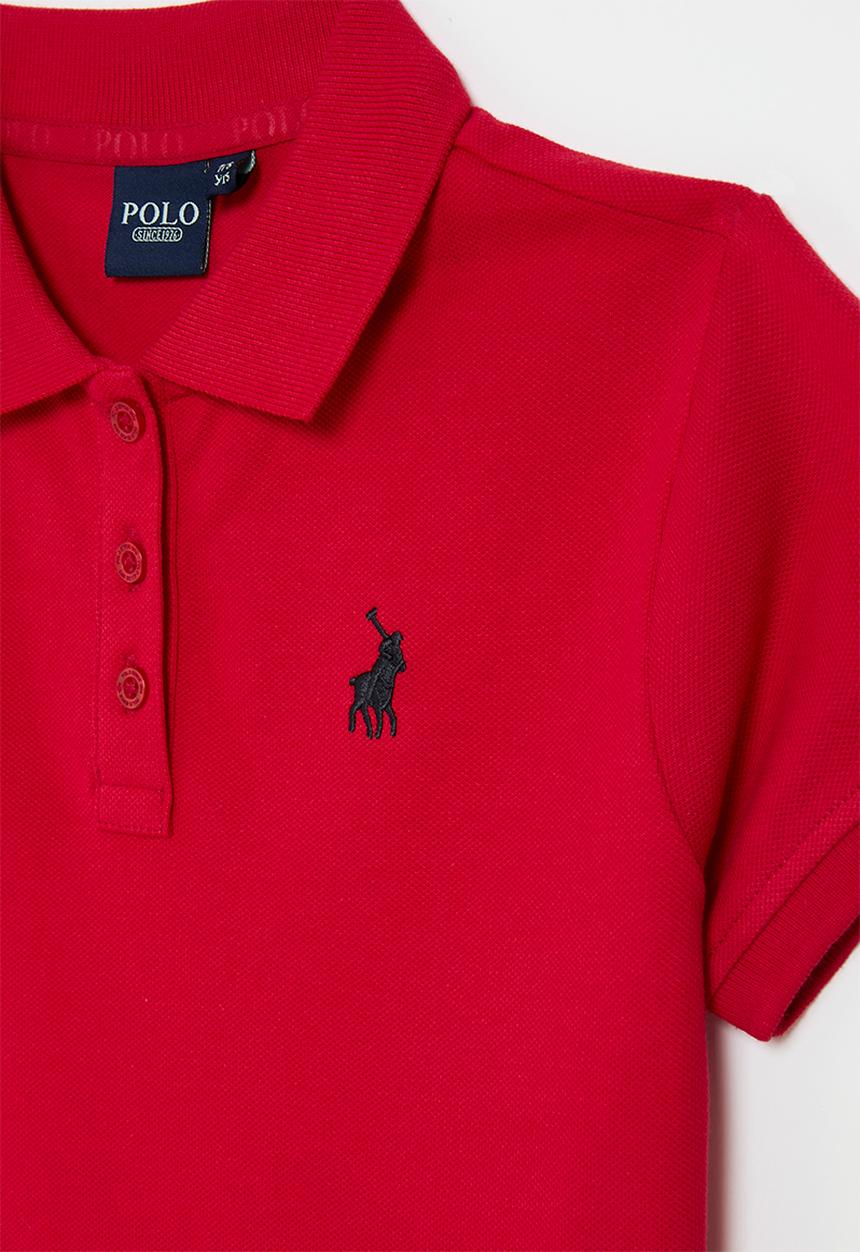 POLO - Girls nina short sleeve golfer - red