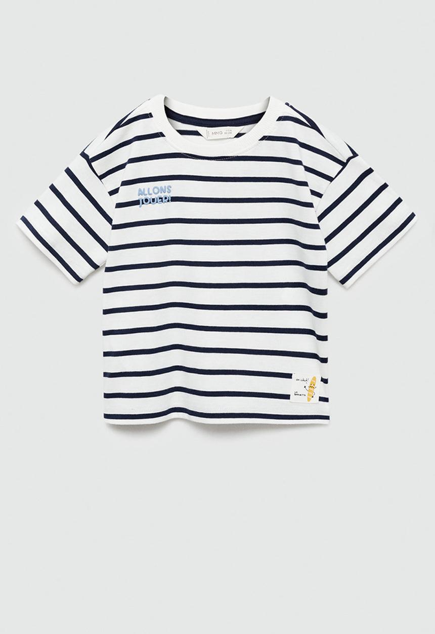 MANGO - T-shirt baguette - navy