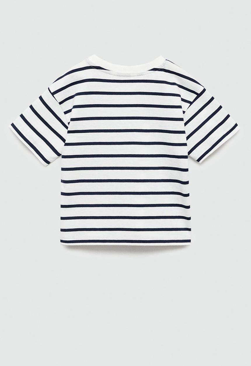 MANGO - T-shirt baguette - navy