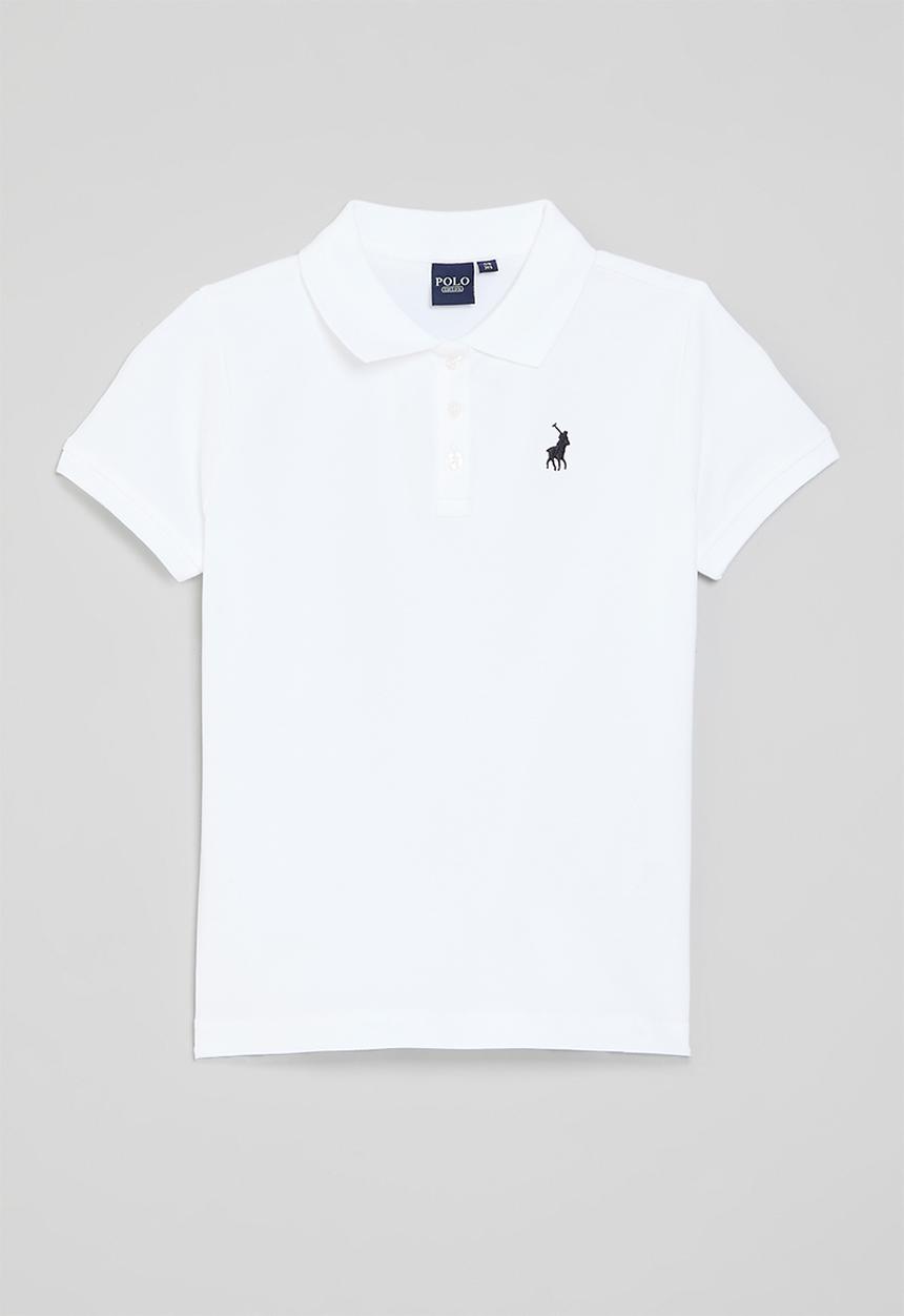 POLO - Girls nina short sleeve golfer - white