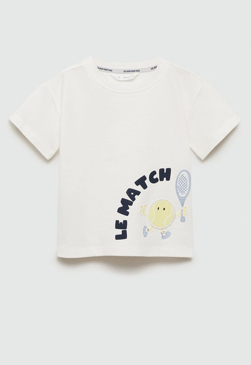 MANGO - T-shirt match - natural