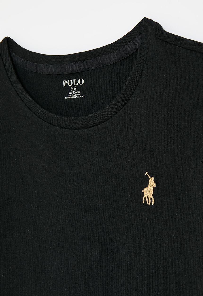 POLO - Girls kelly short sleeve tee - black