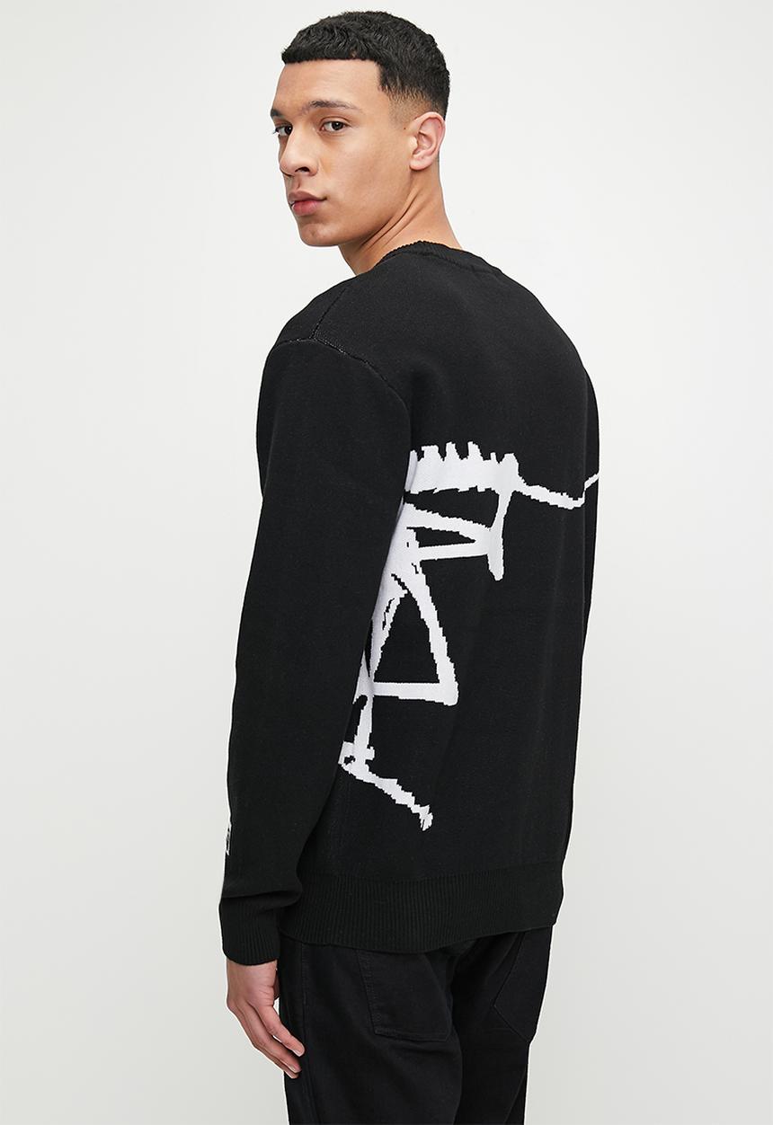 G-STAR - Running dog gr loose r knit - dk black