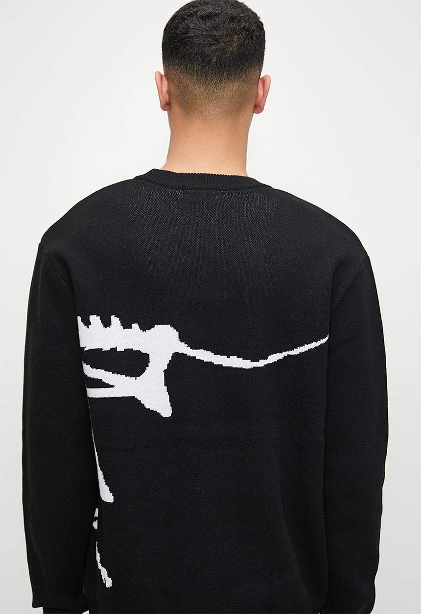 G-STAR - Running dog gr loose r knit - dk black