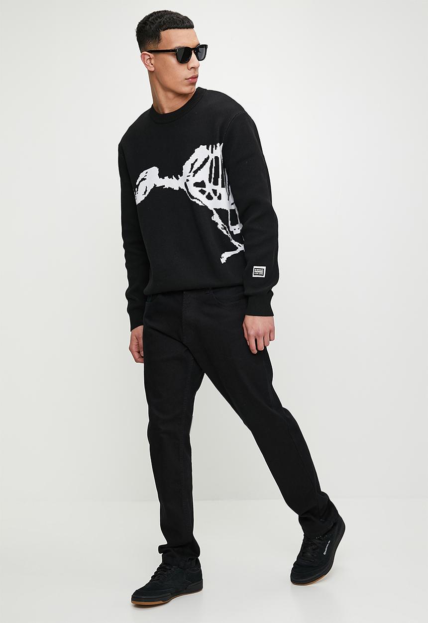 G-STAR - Running dog gr loose r knit - dk black