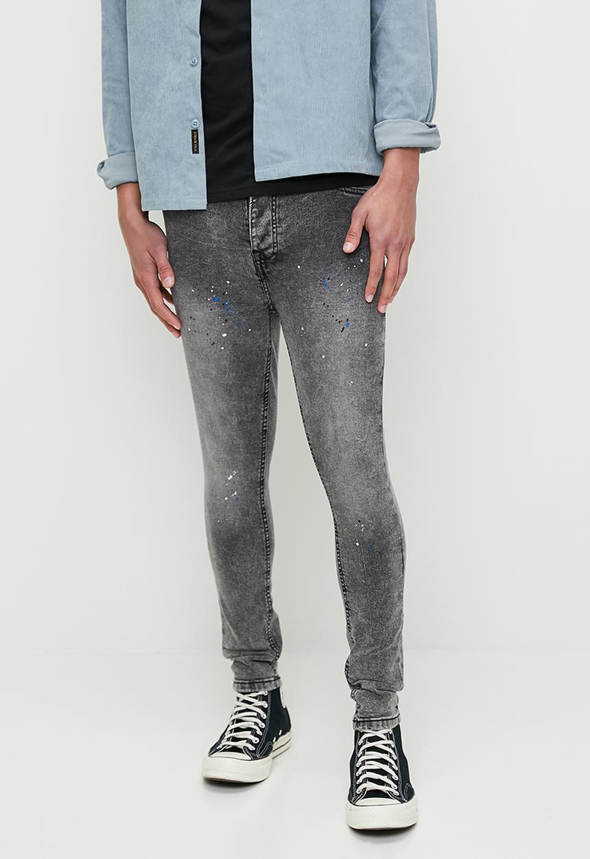 Brave Soul - Denim Jeans - Grey Acid Wash