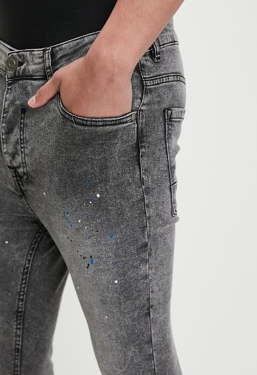 Brave Soul - Denim Jeans - Grey Acid Wash