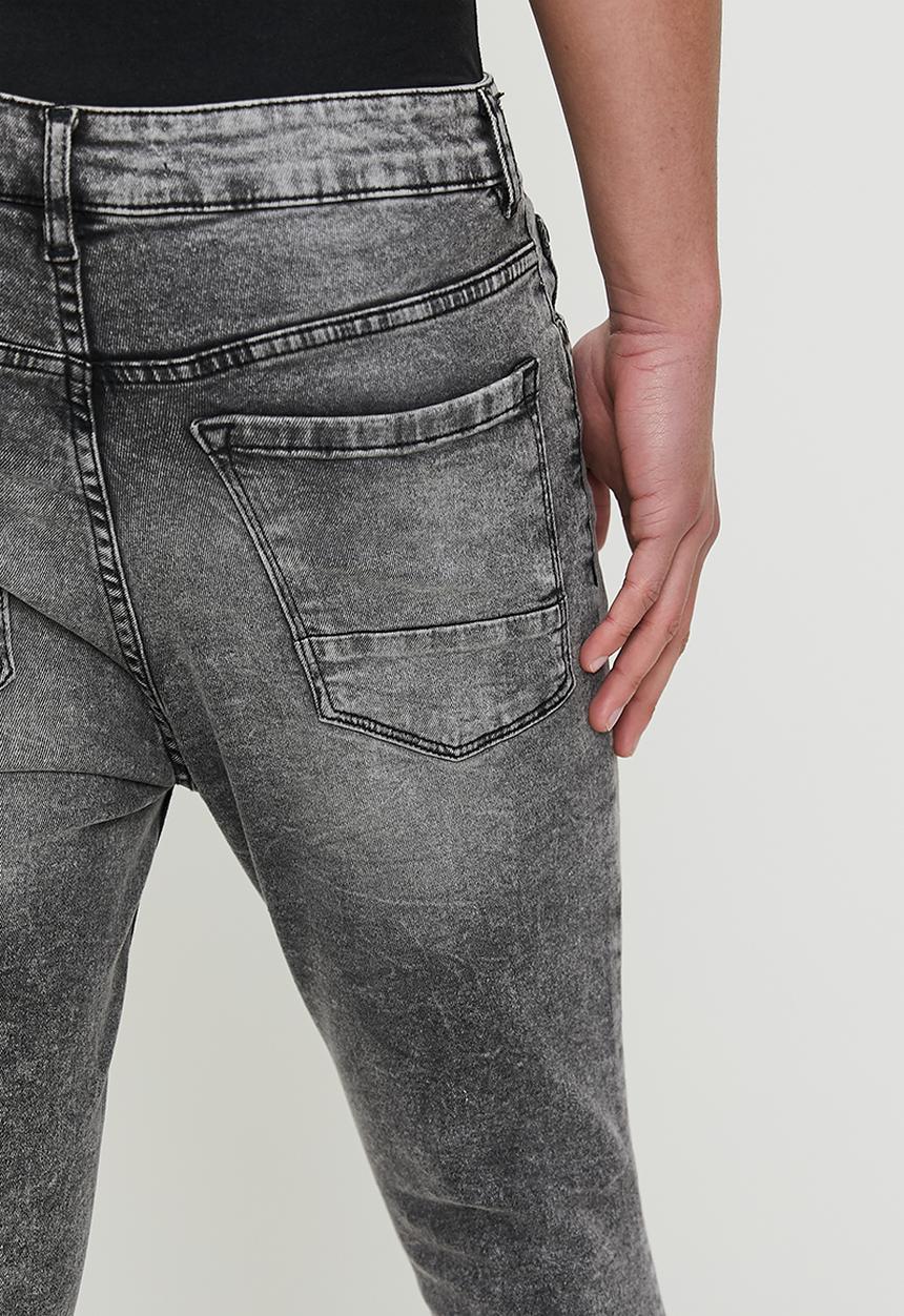 Brave Soul - Denim Jeans - Grey Acid Wash