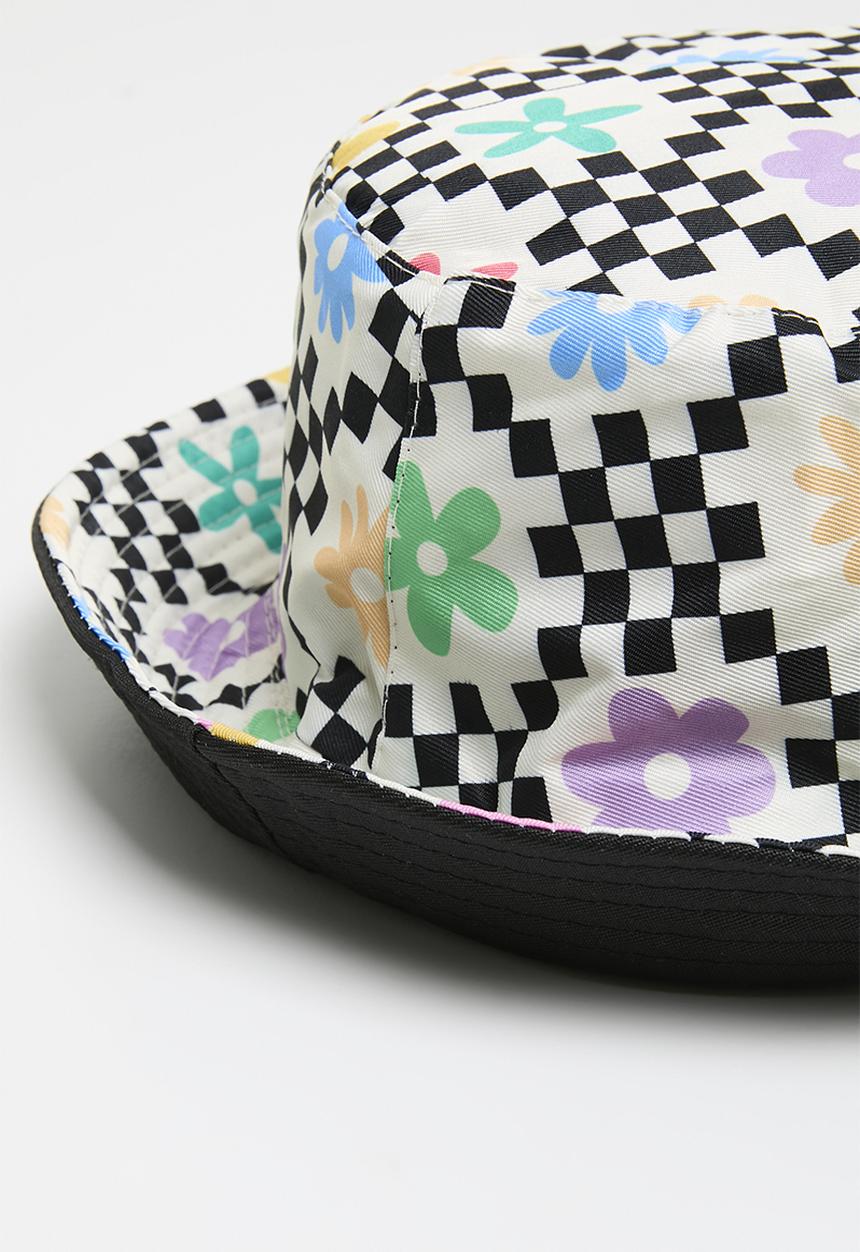 Pop Candy - Floral checkered bucket hat - multi