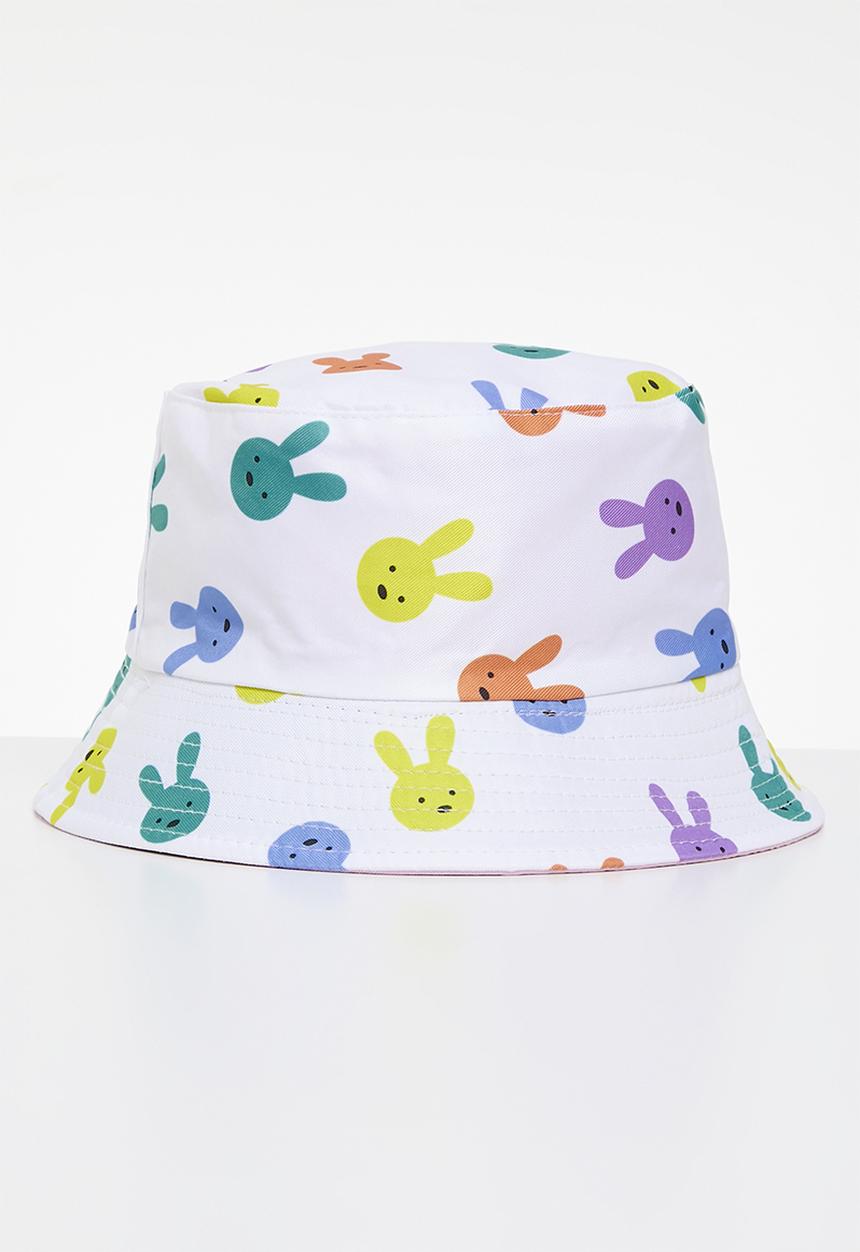 Pop Candy - Printed bucket hat - white