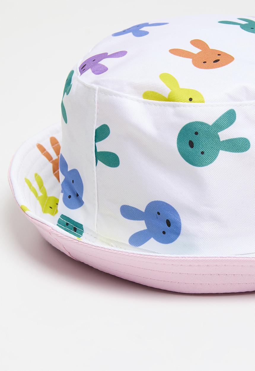 Pop Candy - Printed bucket hat - white