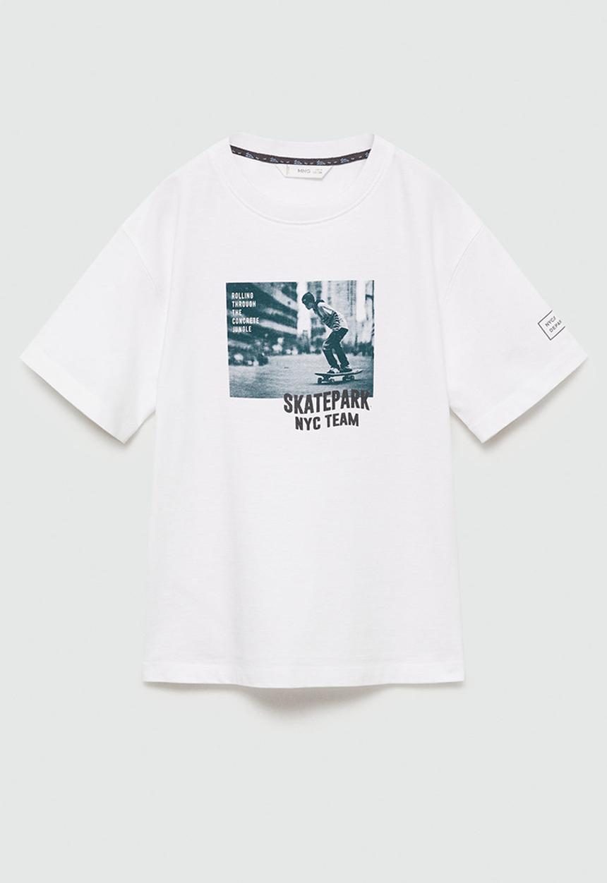 MANGO - T-shirt team - natural