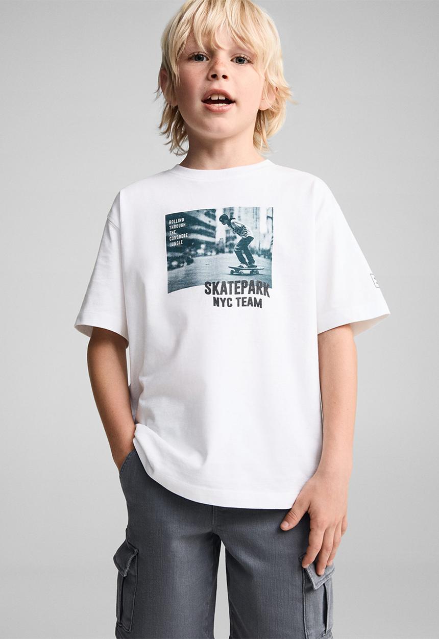 MANGO - T-shirt team - natural