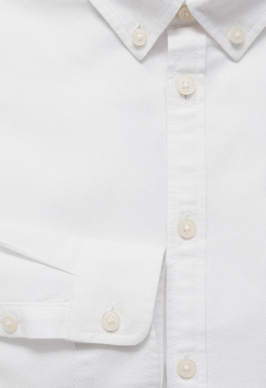 MANGO - Shirt oxford - white