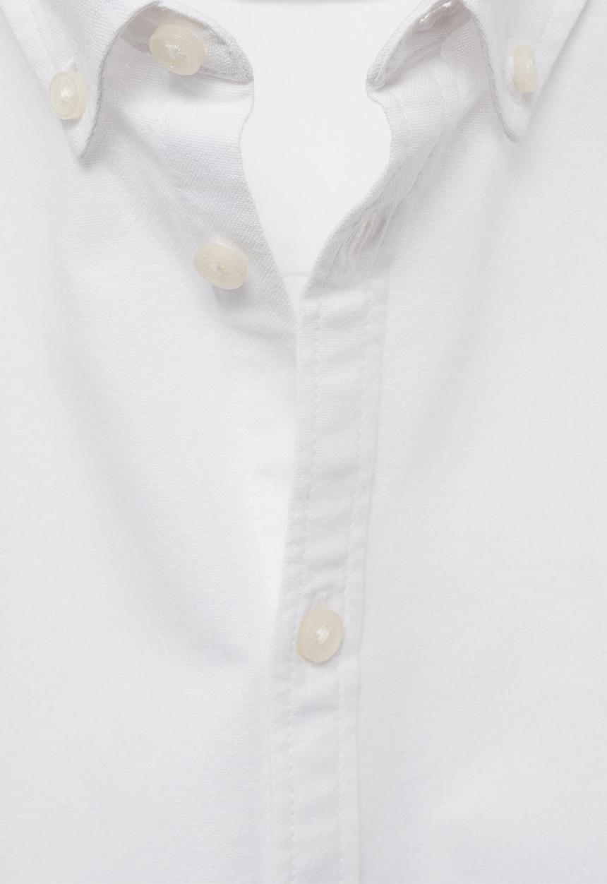 MANGO - Shirt oxford - white