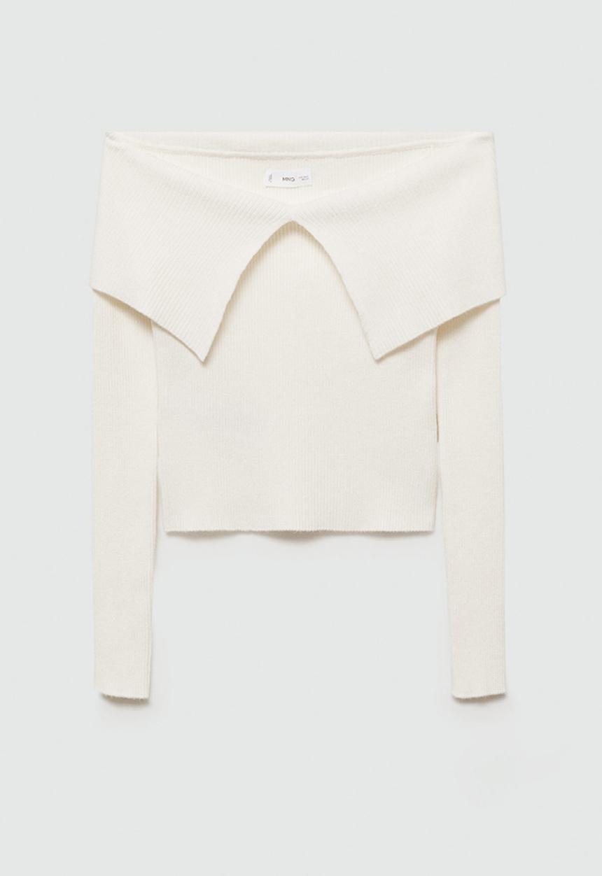 MANGO - Sweater shouldi - natural