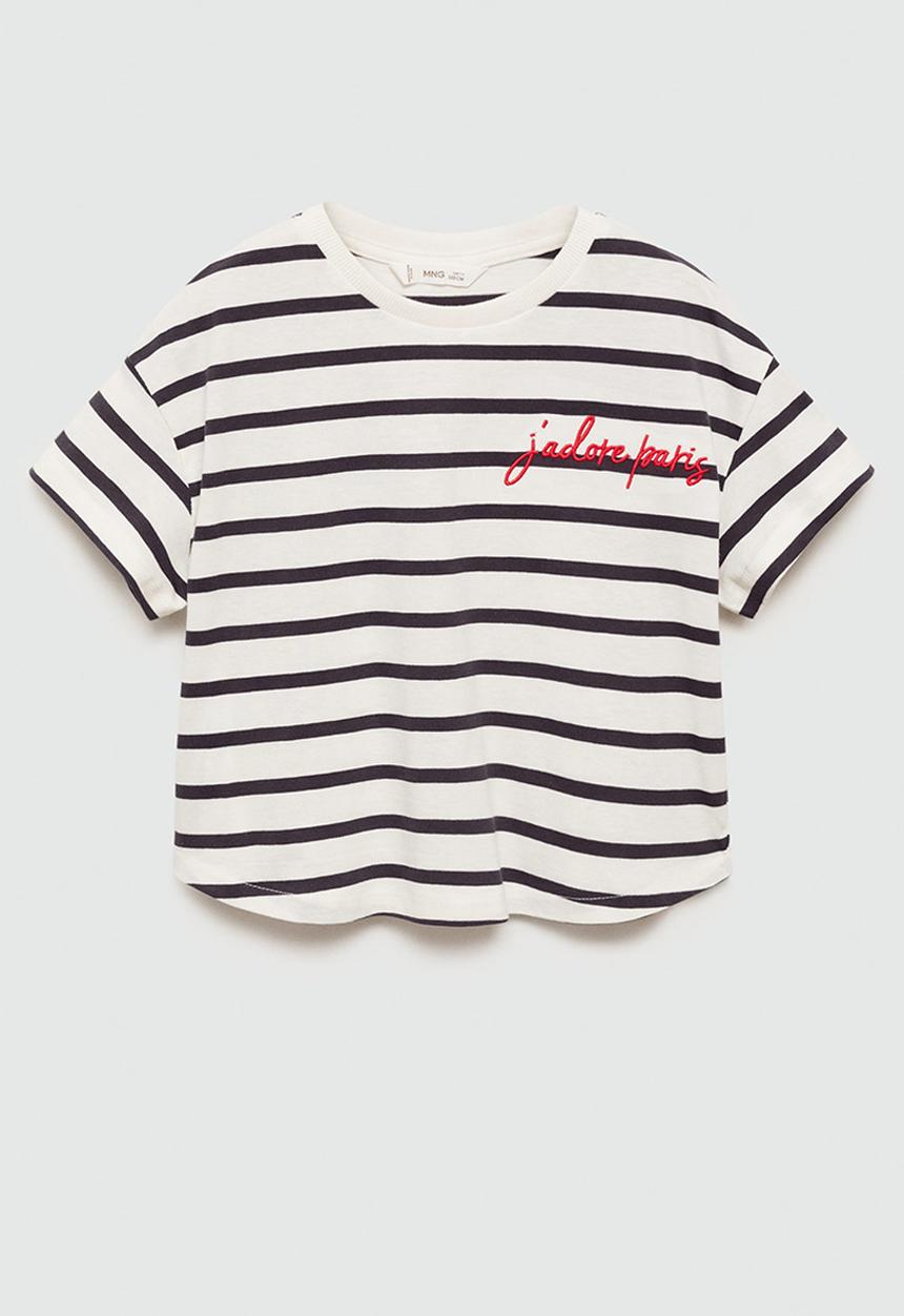 MANGO - T-shirt adore - navy