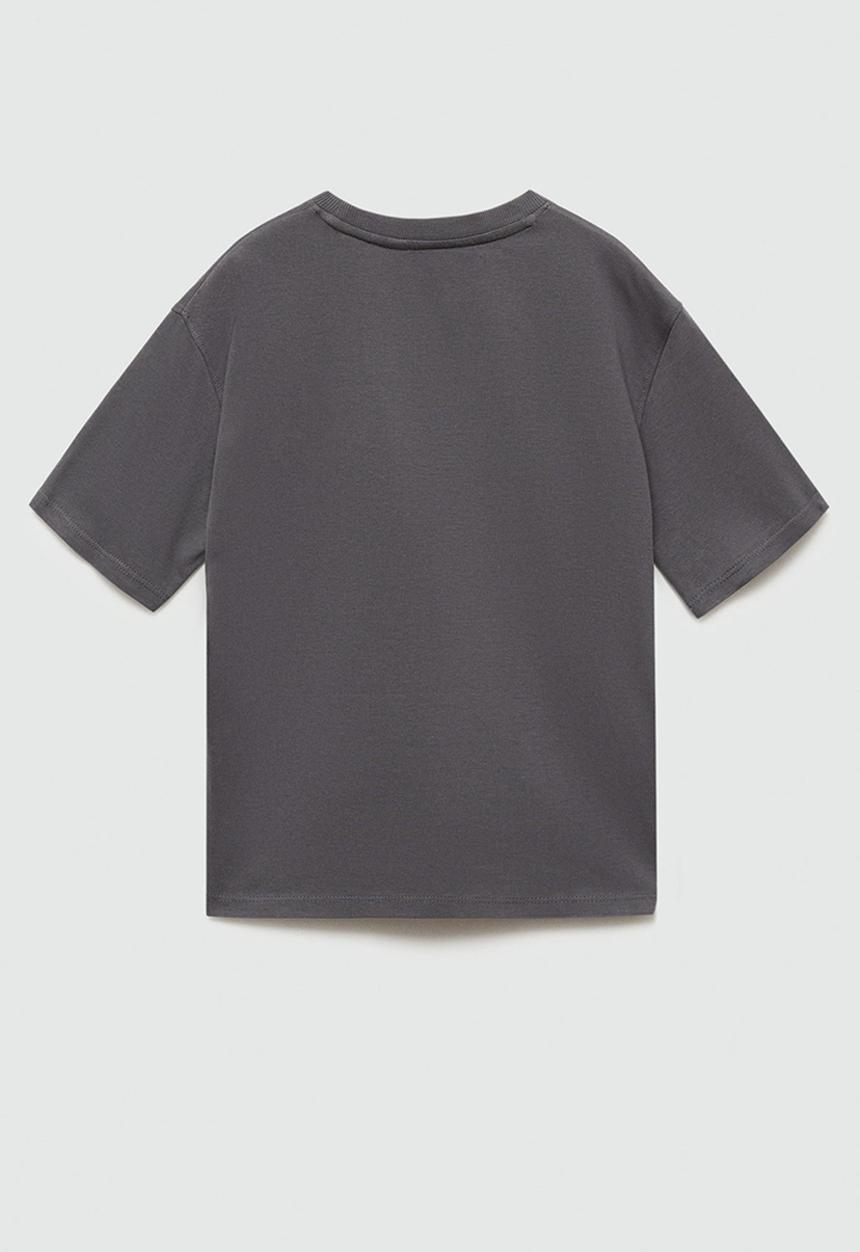 MANGO - T-shirt future - charcoal