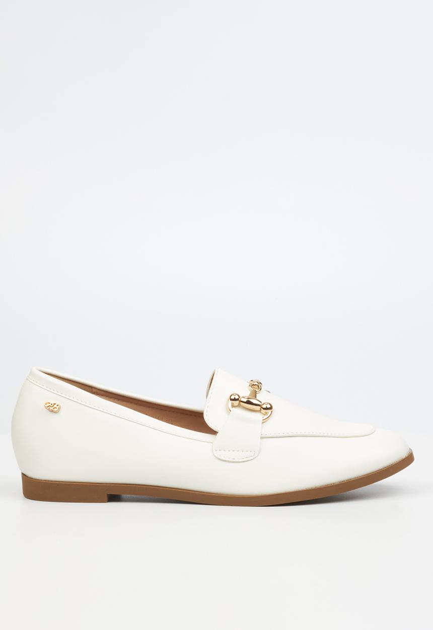 Miss Black - Baylee 4 loafer - white