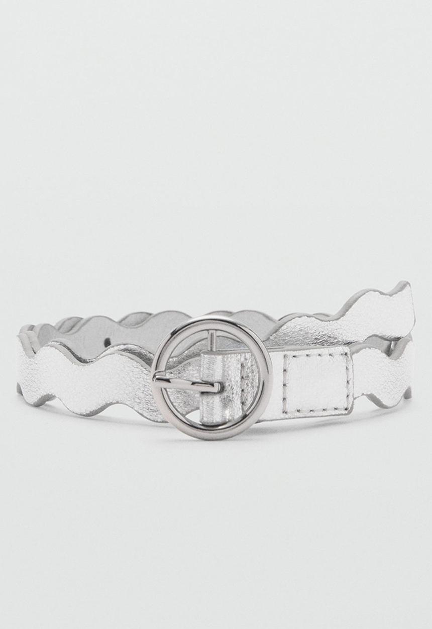 MANGO - Belt twistb - silver