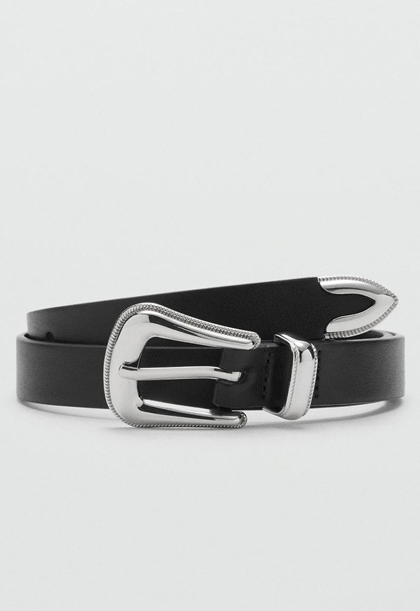 MANGO - Belt cowboy - black