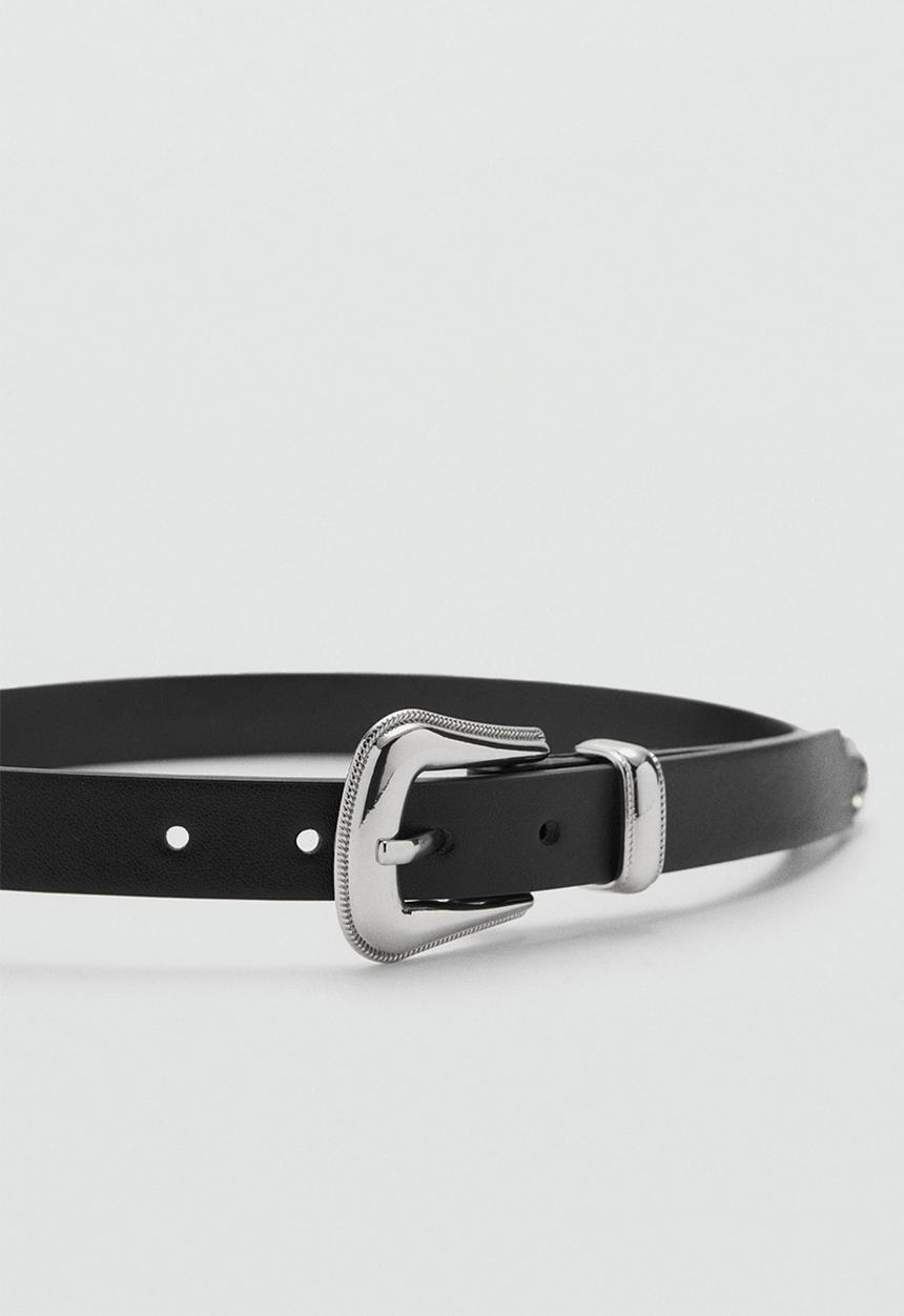 MANGO - Belt cowboy - black