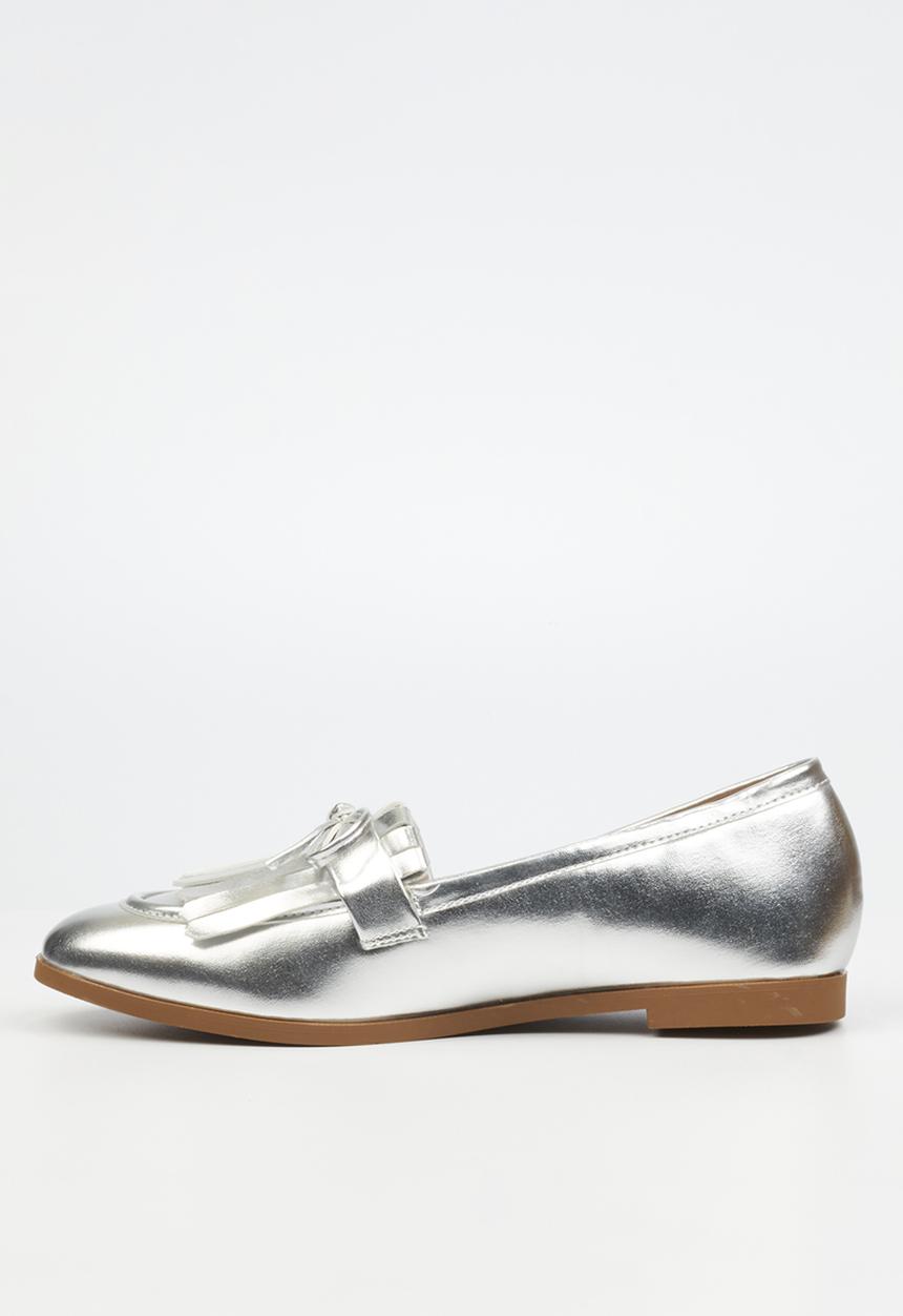 Miss Black - Baylee 5 loafer - silver