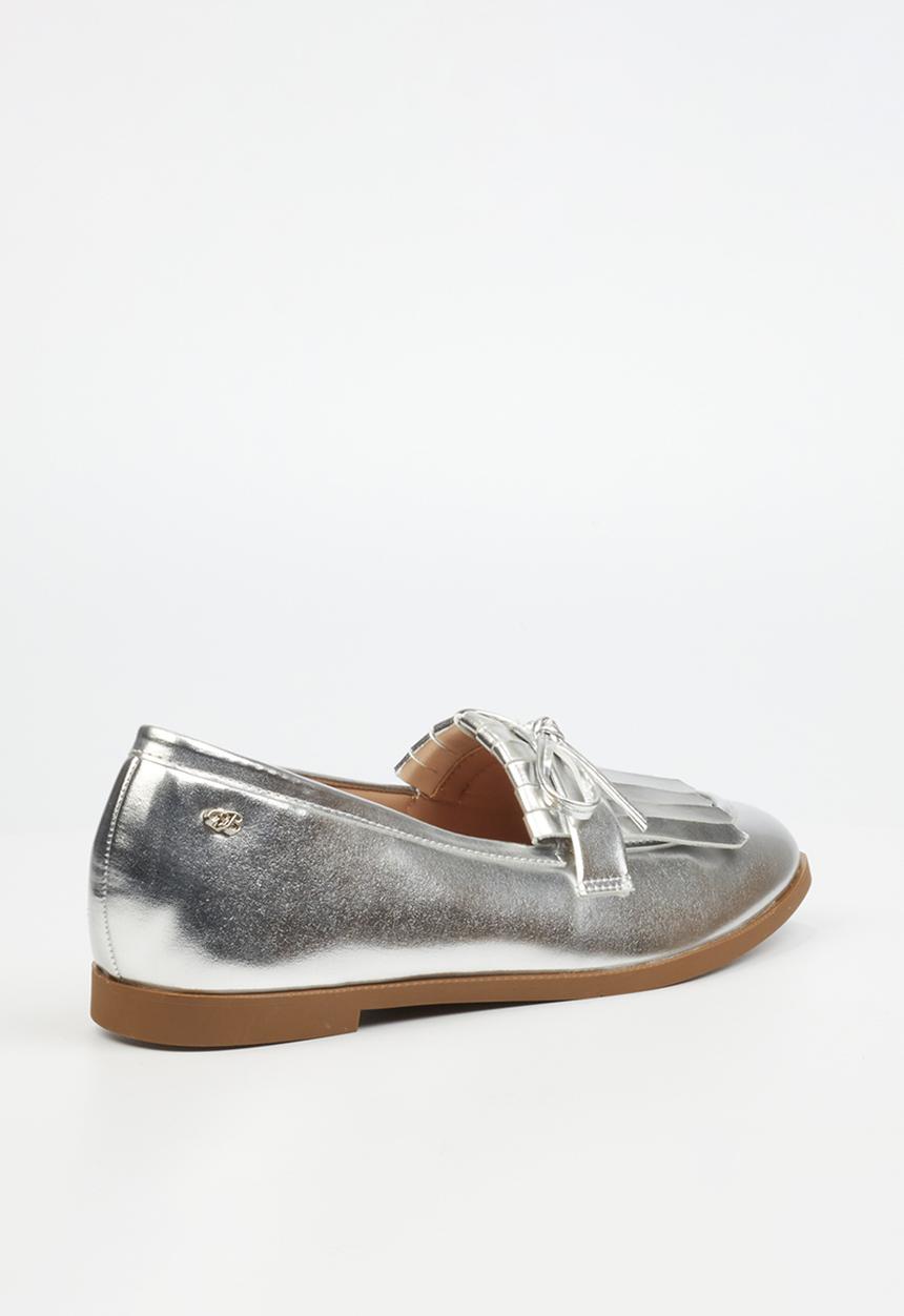 Miss Black - Baylee 5 loafer - silver