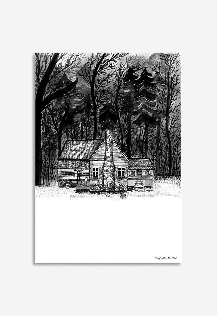 Maria Magdalena Van Wyk - Ethereal Cabin In The Woods