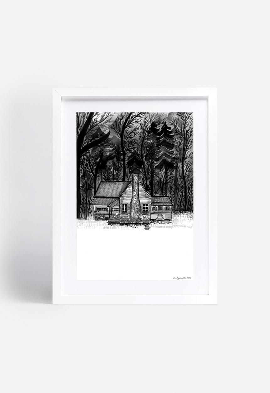 Maria Magdalena Van Wyk - Ethereal Cabin In The Woods