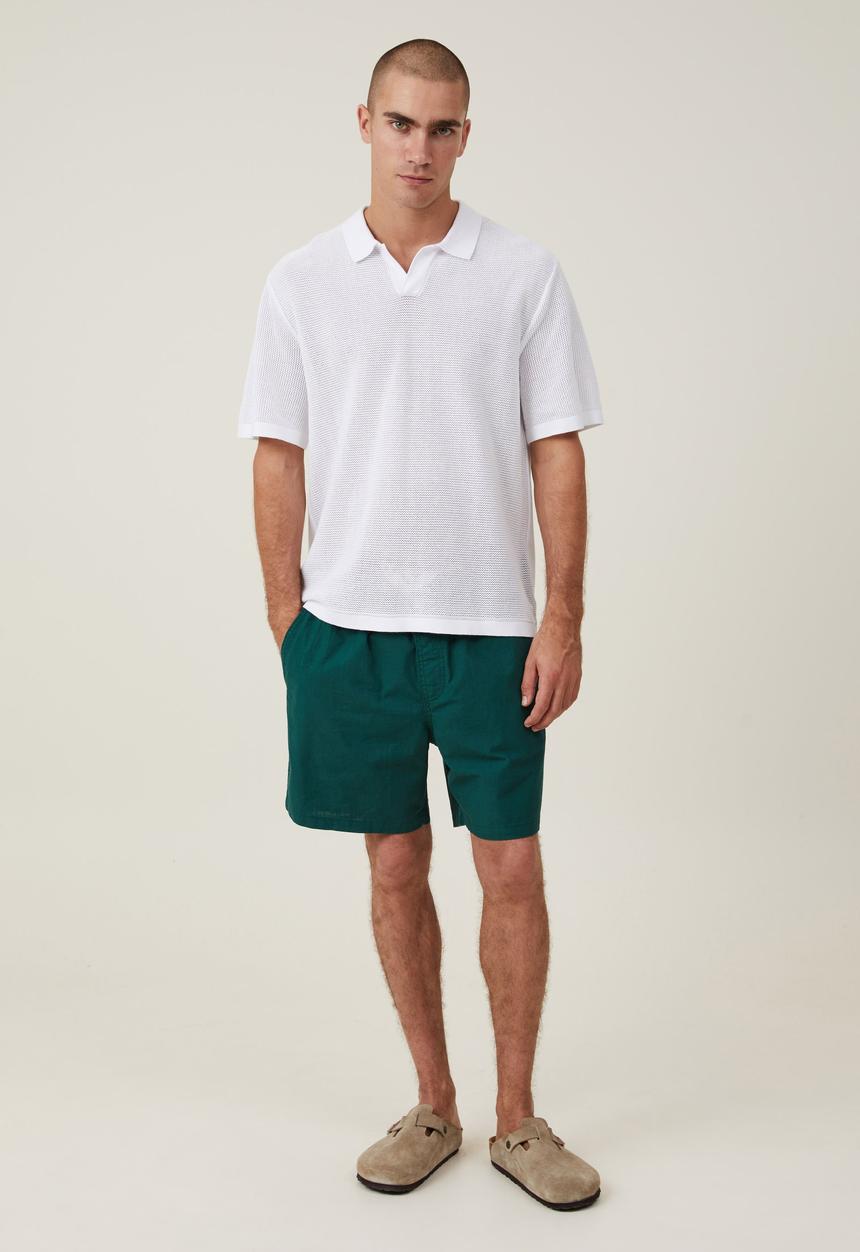 Cotton On - Easy short - ivy green texture