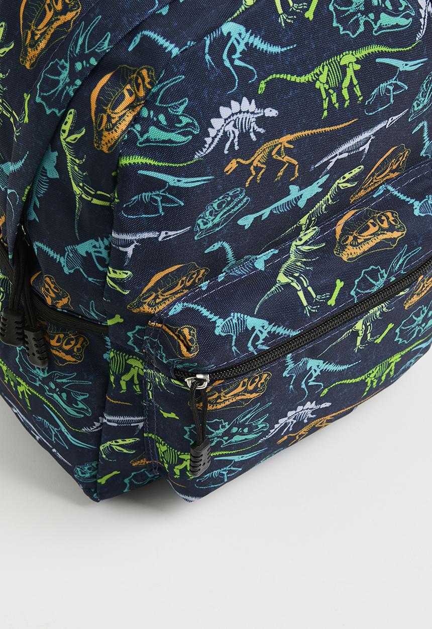 Pop Candy - Dino print backpack - dark blue