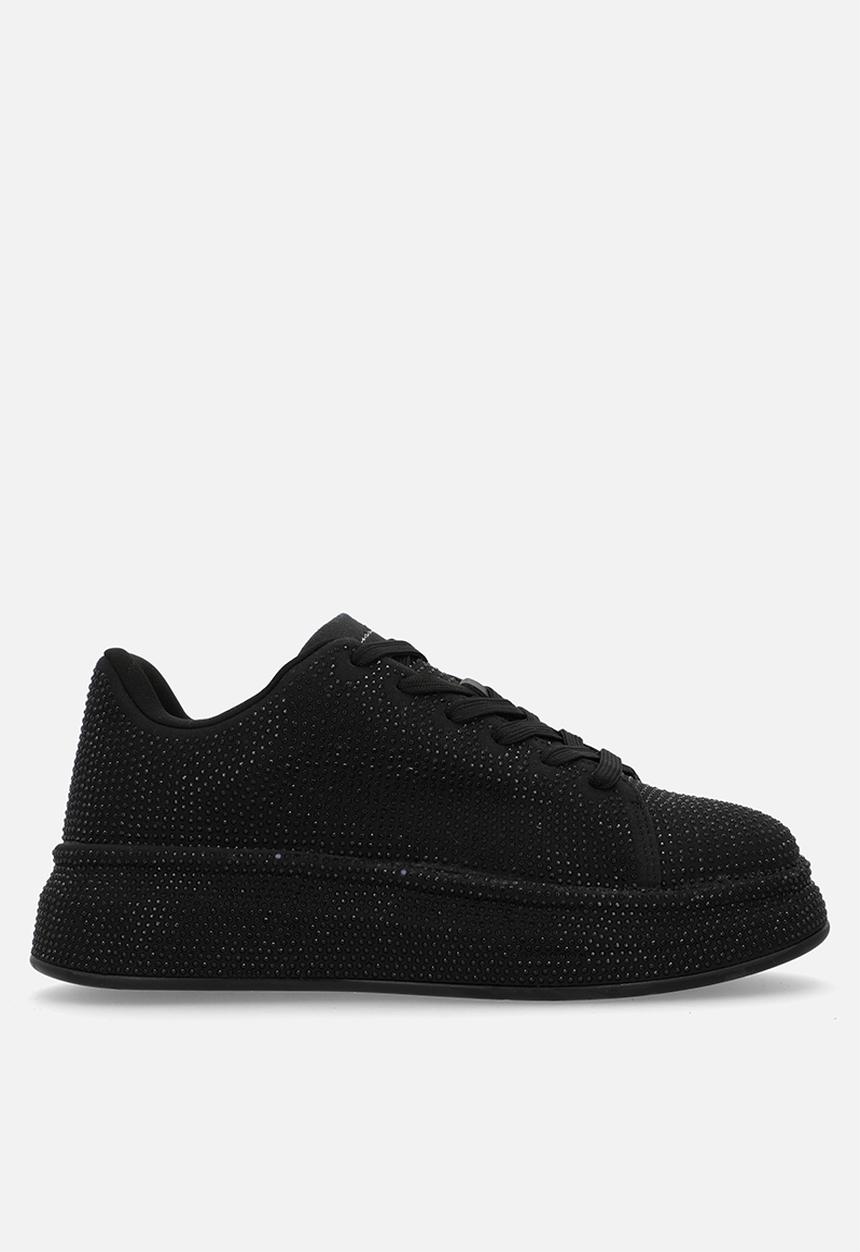 SISSY BOY - All over diamante sneaker - black