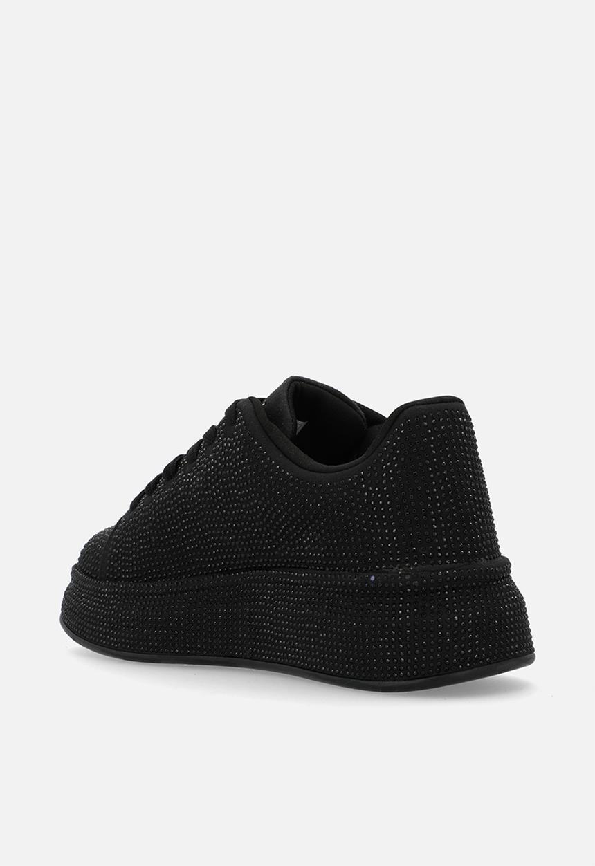 SISSY BOY - All over diamante sneaker - black