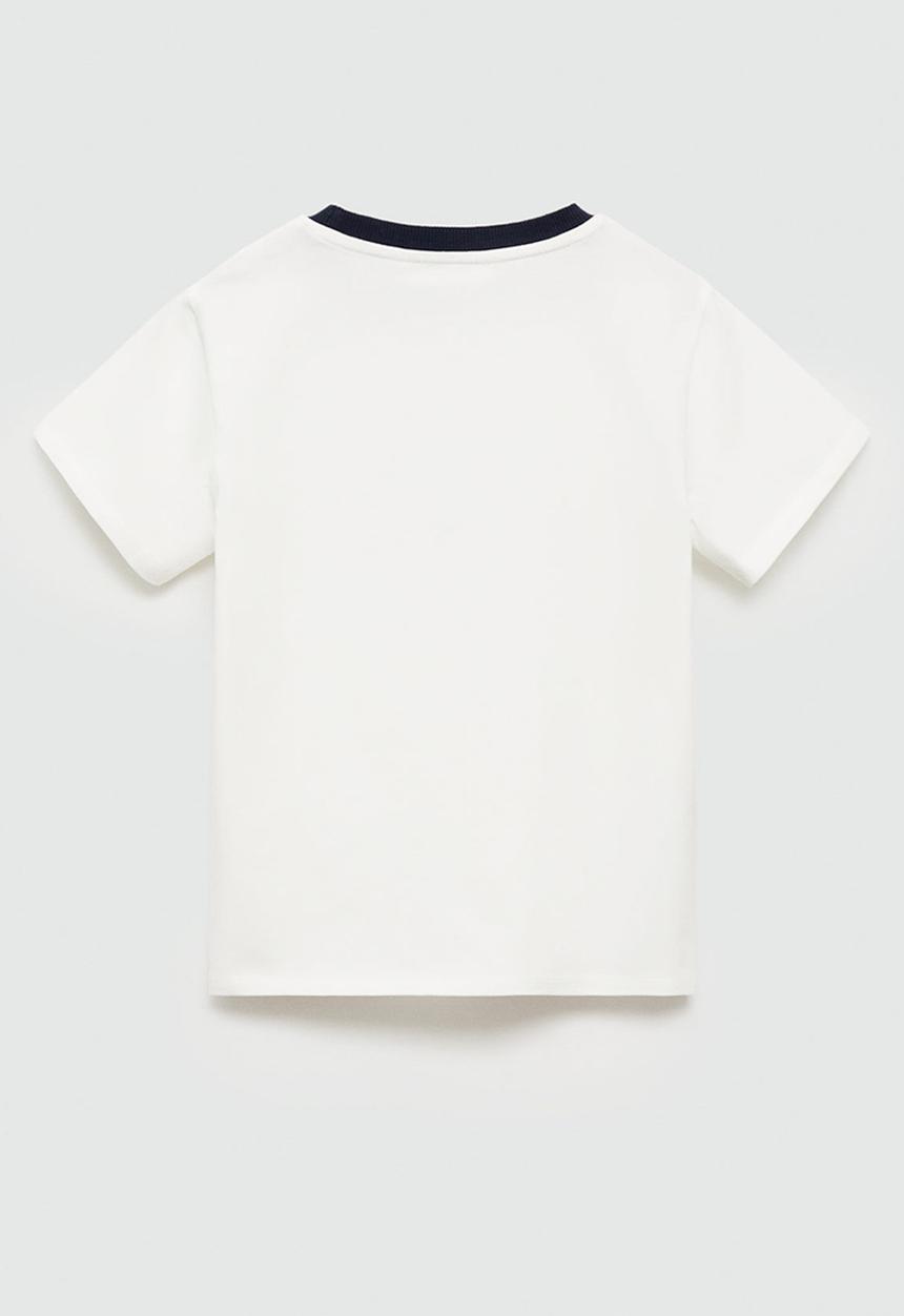 MANGO - T-shirt amour - natural