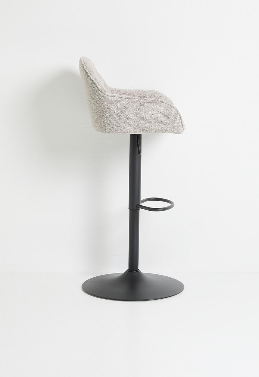 Sixth Floor - Brooke bar stool - grey & black