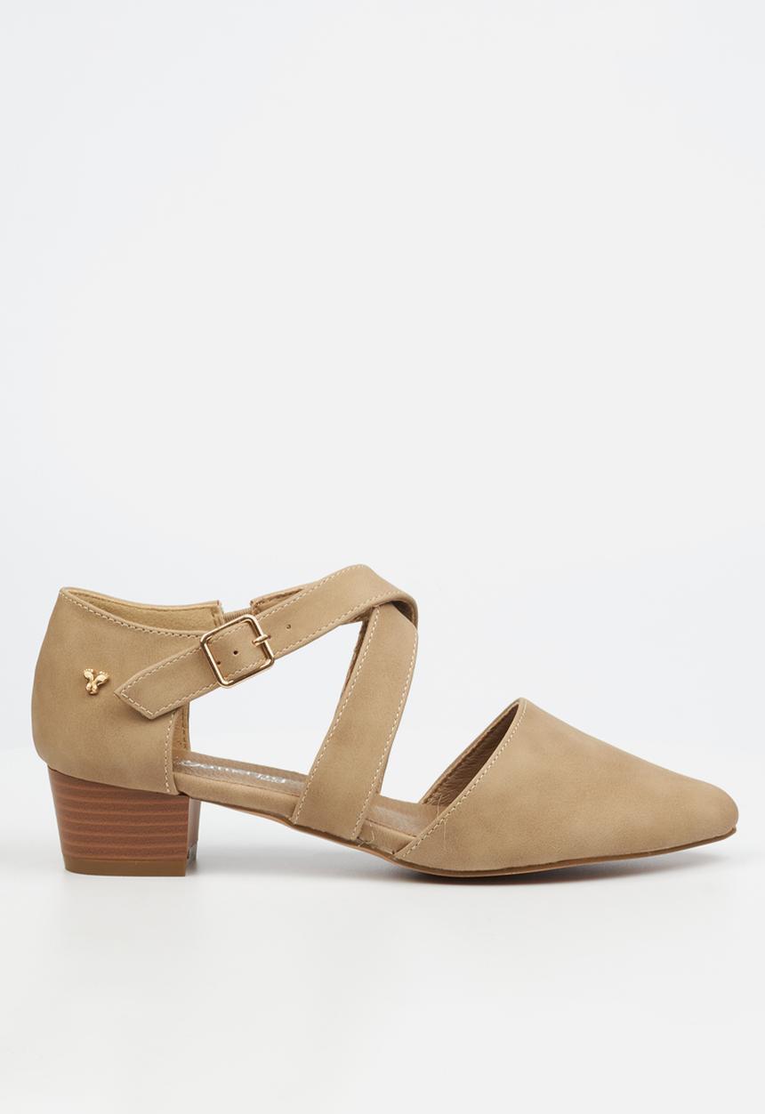 Butterfly Feet - Sling 8 block heel - taupe