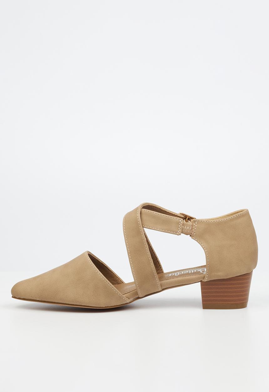 Butterfly Feet - Sling 8 block heel - taupe