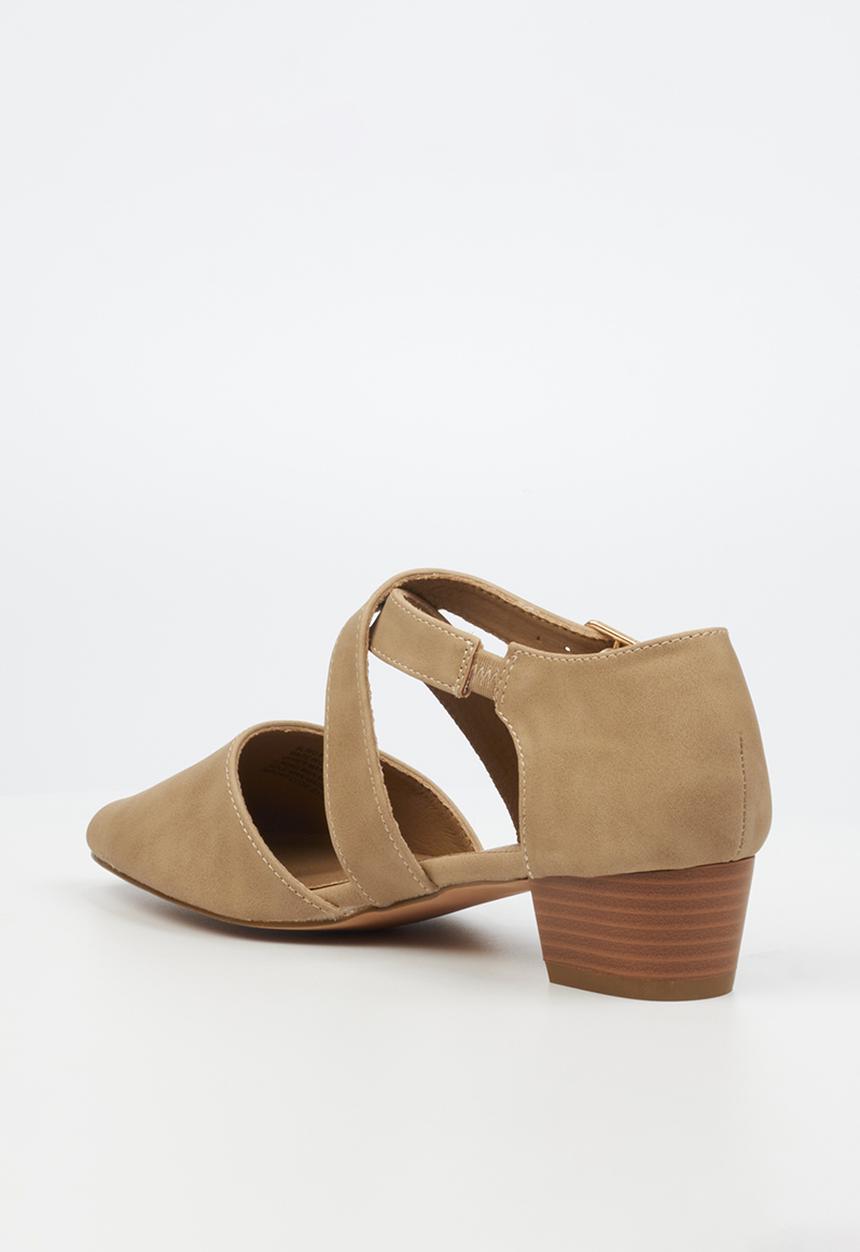 Butterfly Feet - Sling 8 block heel - taupe