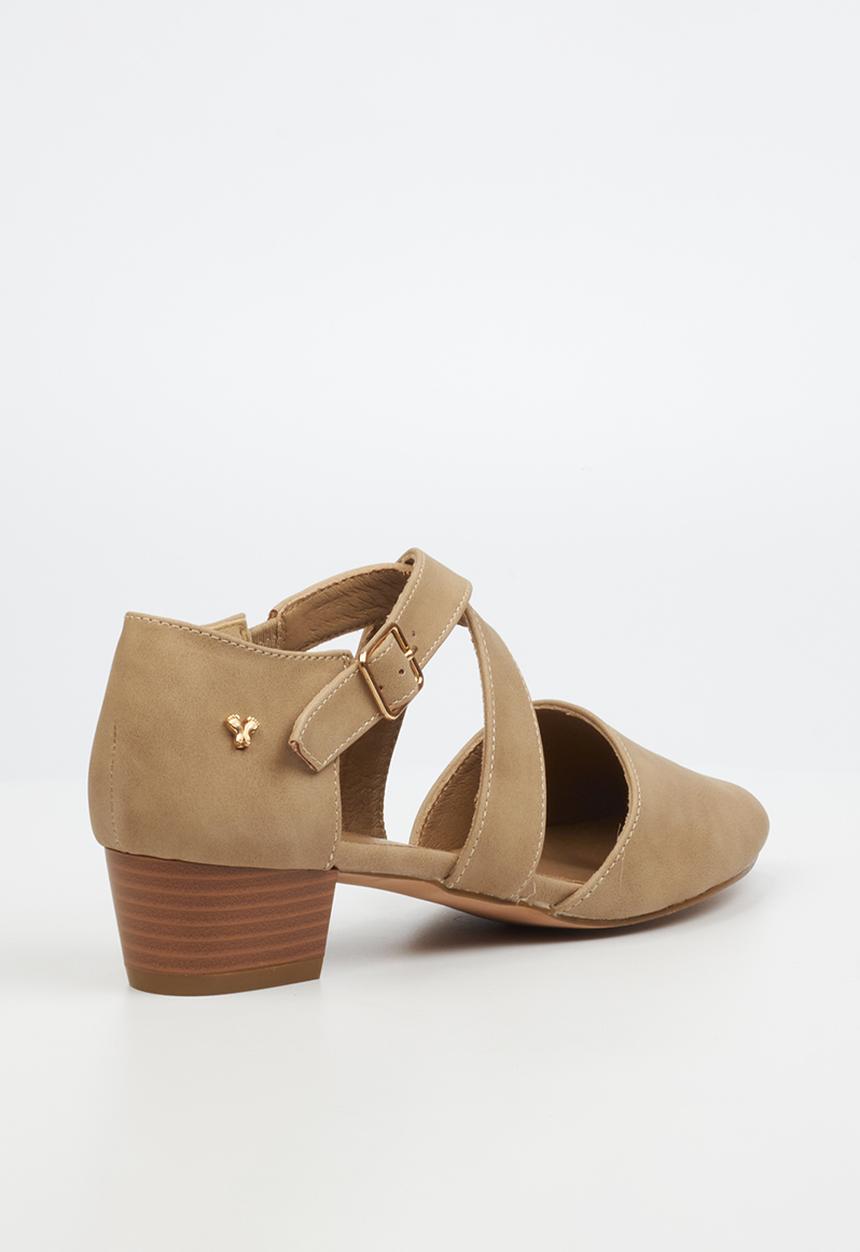 Butterfly Feet - Sling 8 block heel - taupe