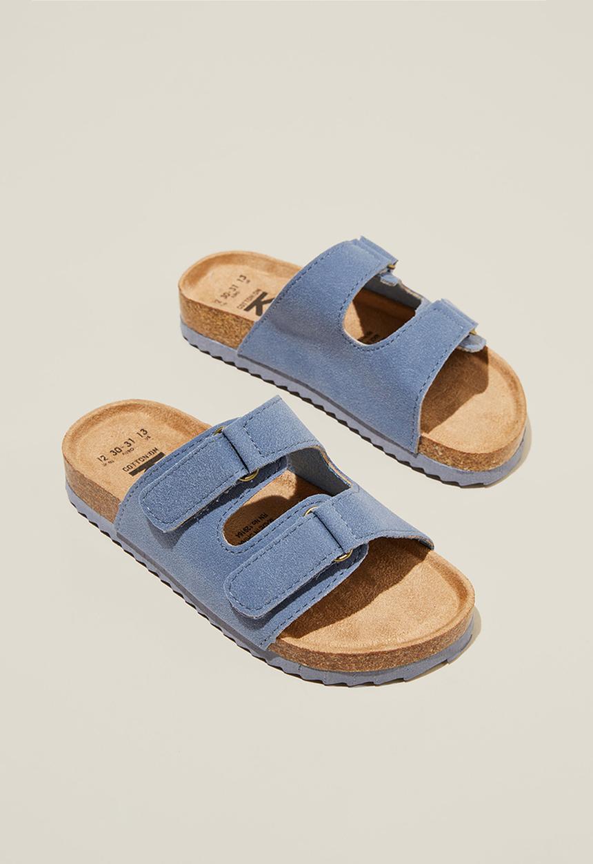 Cotton On - Frankie double strap slide - steel