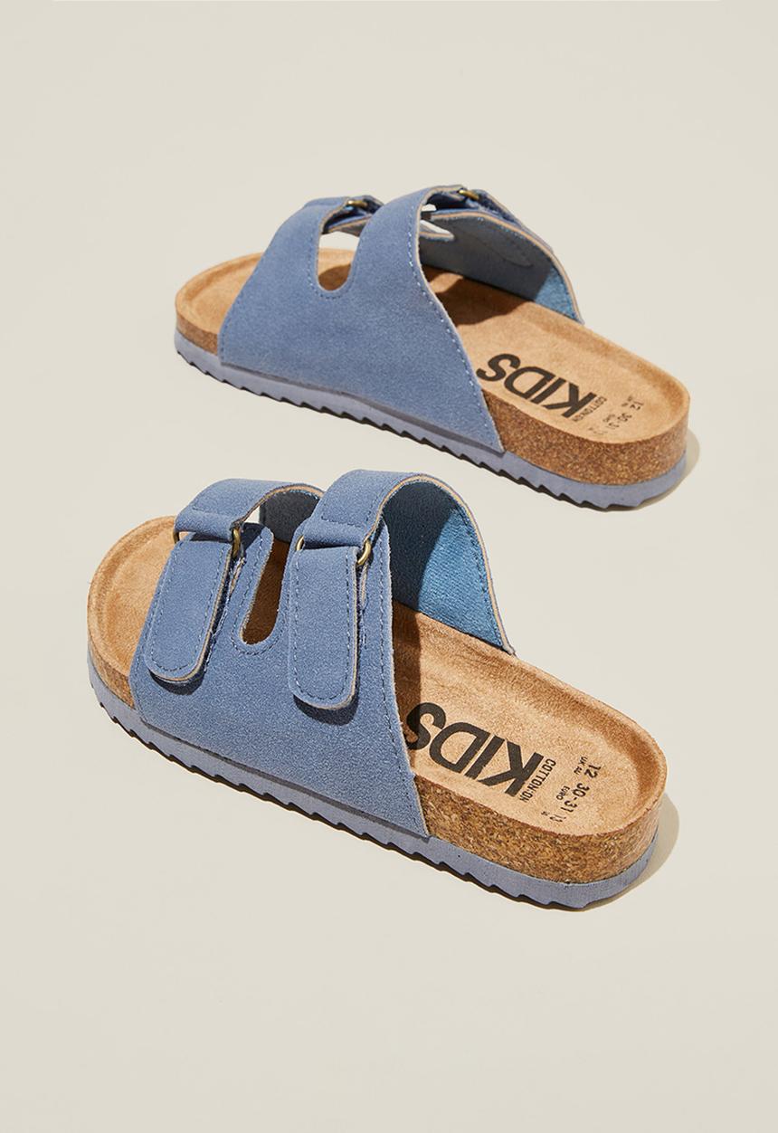 Cotton On - Frankie double strap slide - steel