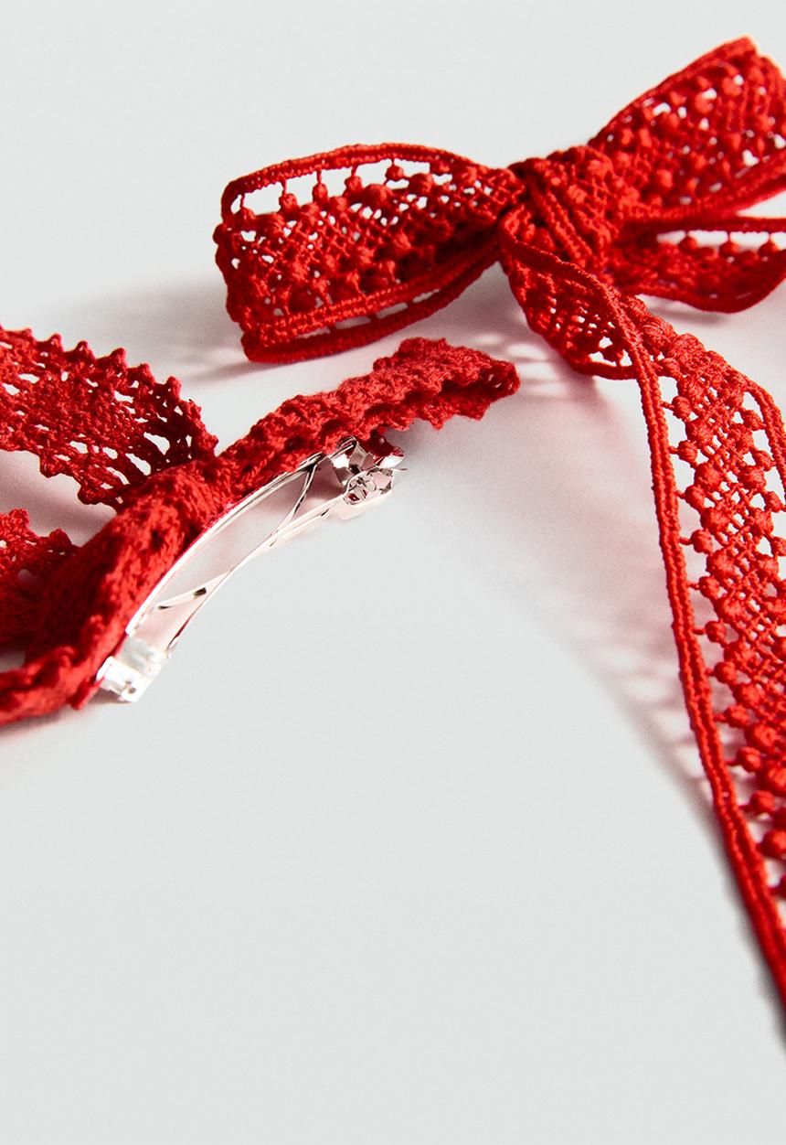 MANGO - Hairband lacito - red